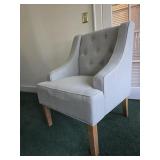 Upholstered Tufted Swoop Arm chair 2 of 5
