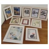 10pcs Ready to go in the frame matted art