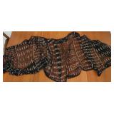 Aprx 75" long heavy beaded shawl/scarf