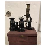 Microscope, binoculars