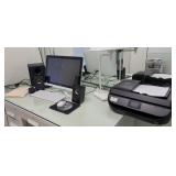 HP all in one computer / Logitech speakers / HP