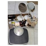Box misc - scales, mirrors, walkie talkies, etc