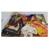 Box scarves  & tie - silk & others