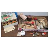 Box little vintage toys -Duncan yoyo, lead