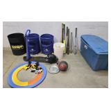 Sports and games, tub with lid