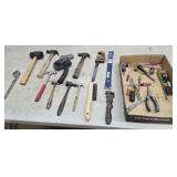 Hammers, screw drivers, hatchet