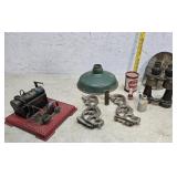 Collection of things - binoculars, brackets,