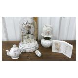 Precious Moments lot- clock, candle holder etc