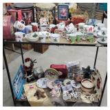 Large lot of Christmas - coffee mugs, tins,