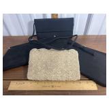 Clutches. Beautiful beadwork on one. All in good