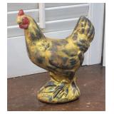 Cast iron chicken bank