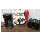 Coffee maker, Sï¿½mores maker, Toaster