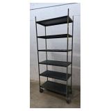 Seco shelf on wheels 37"20"90"