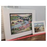 2pcs Matted Art - Signed Afternoon Flight &