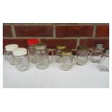 Lot of small Mason Jar Salt/Pepper/Spice