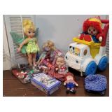 Tub toys - Dolls, marbles, Domino