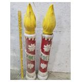 Noel candle blow molds