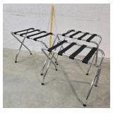 3 Chrome Luggage Racks