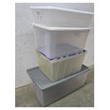 4 Tubs With Lids