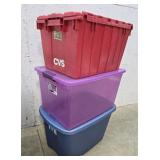 3 Tubs With Lids