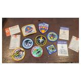 Vintage boy scout patches and cards