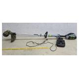 Ego 56v cordless trimmer works with 1 battery and