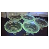 5 Glow glass footed desserts - none are perfect