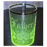 Father souvenir Glow glass water tumbler -