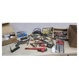 Tools, files, pipe wrenches, socket