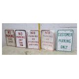 No parking signs aluminum
