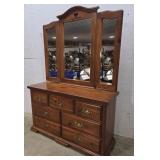 7 Drawer Dresser With 3 Way Mirror 53"18"32"