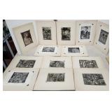 Mounted print plates on cardboard