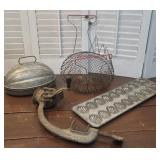 Vintage Kreamer mold, 1897 raisin seader, wire