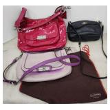 3 Coach purses not authenticated