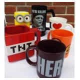 Lot of advertising coffee mugs. Some nics on TNT