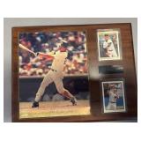 Don Mattingly  plaque and cards
