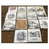 Historical Subjects on Tiles in original boxes