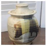 Mason Studio pottery covered jar
