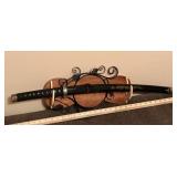 Decorative sword w/ wall hanger/holder *has been