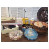 Box sewing - singer button holder, basket,