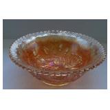 Vintage Imperial Carnival Glass Marigold "Open