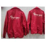 2 Ithaca gun jackets - monogrammed Marshall and
