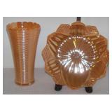 Fire King Anchor Hocking Peach Luster Lotus 8