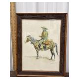 Frederic Remington ï¿½A Trapperï¿½ framed print