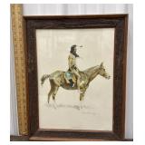 Frederic Remington "A Cheyenne Buck" Framed print