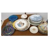 Blue tub of dishes