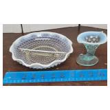 2pcs Hobnail Opalescent