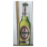 Beckï¿½s Beer metal advertising sign