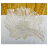 Mikasa Crystal Large Leaf Bowl