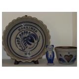 3 Salt Glaze Stoneware, Westerwald Herkimer NY
